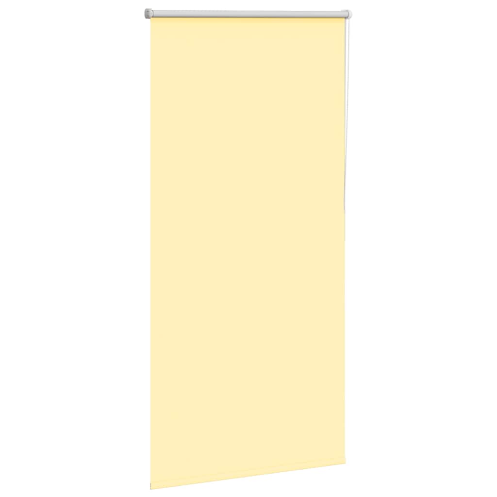 Roller Blind Blackout Yellow 75x150 cm Fabric Width 70.7 cm Polyester