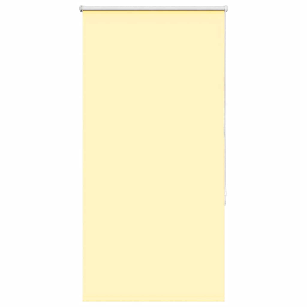 Roller Blind Blackout Yellow 80x150 cm Fabric Width 75.7 cm Polyester