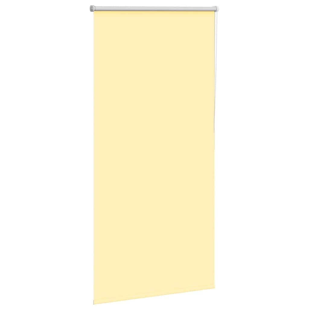 Roller Blind Blackout Yellow 85x150 cm Fabric Width 80.7 cm Polyester