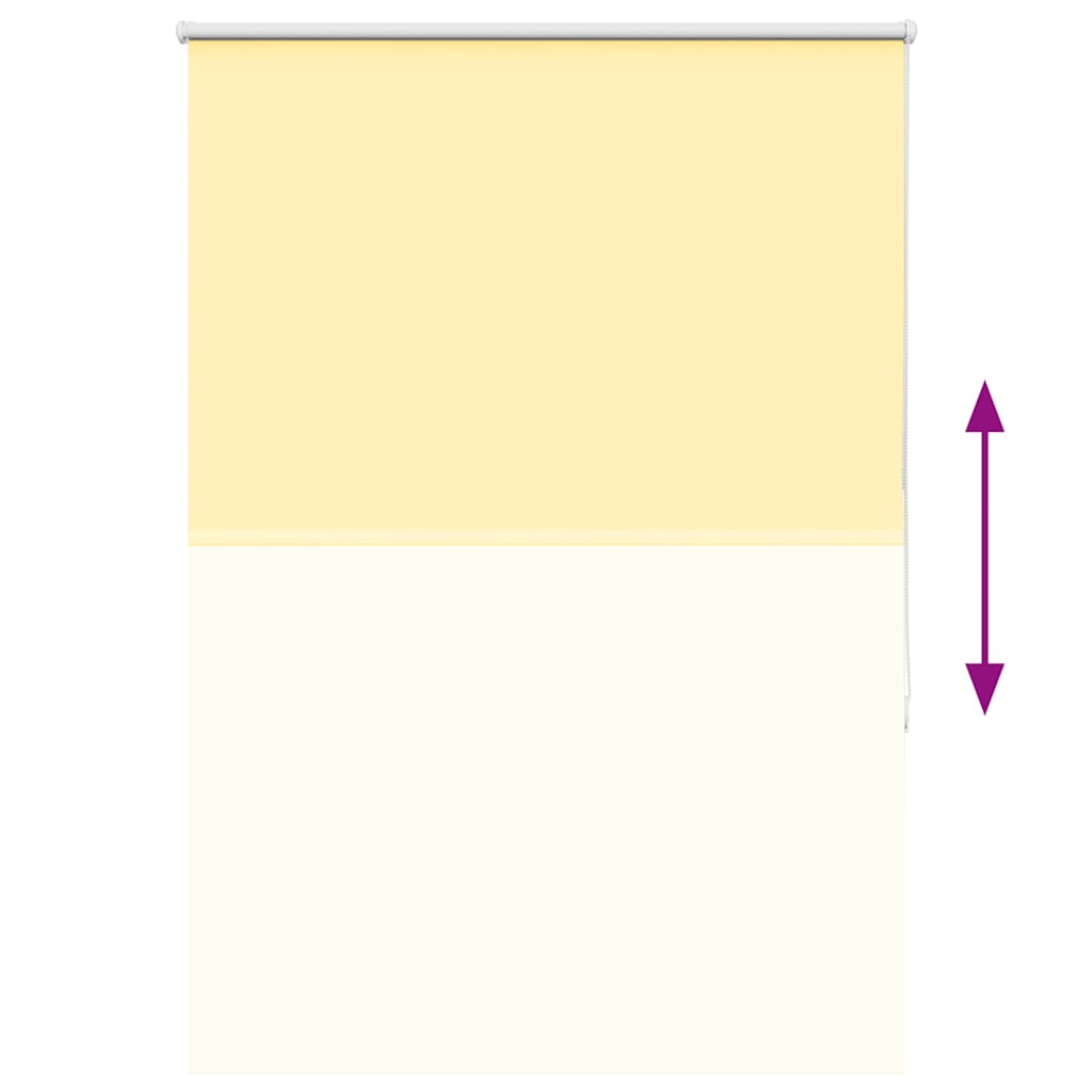 Roller Blind Blackout Yellow 90x150 cm Fabric Width 85.7 cm Polyester