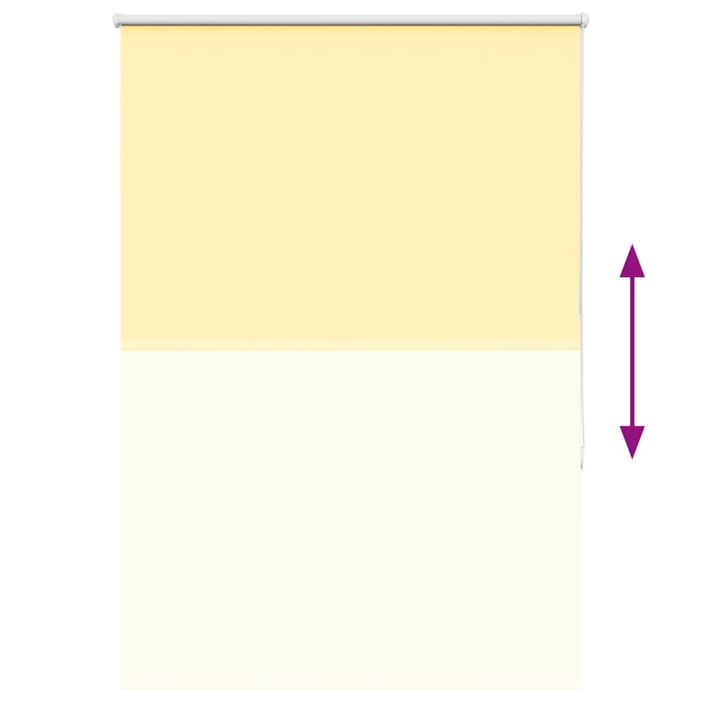 Roller Blind Blackout Yellow 105x150 cm Fabric Width 100.7 cm Polyester