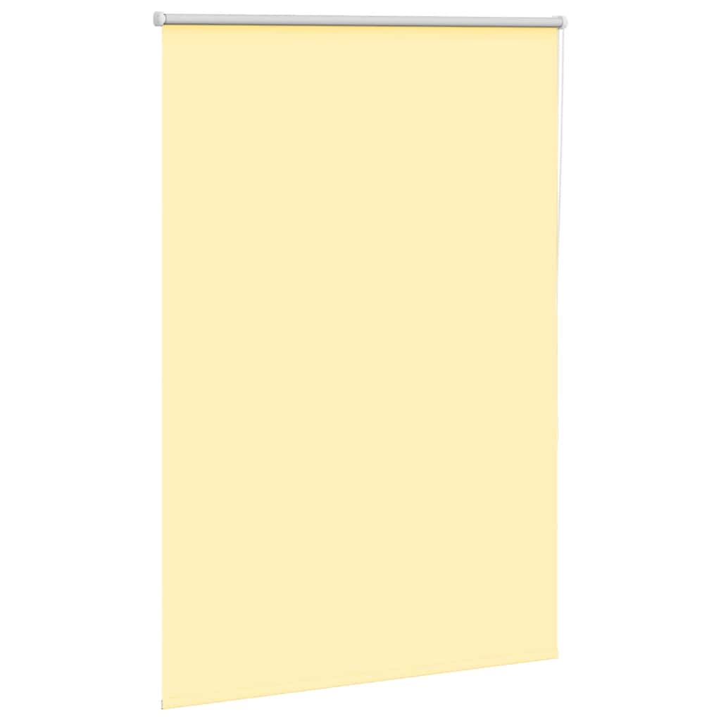 Roller Blind Blackout Yellow 110x150 cm Fabric Width 105.7 cm Polyester