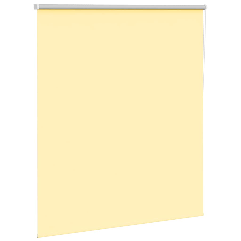 Roller Blind Blackout Yellow 125x150 cm Fabric Width 121.6 cm Polyester