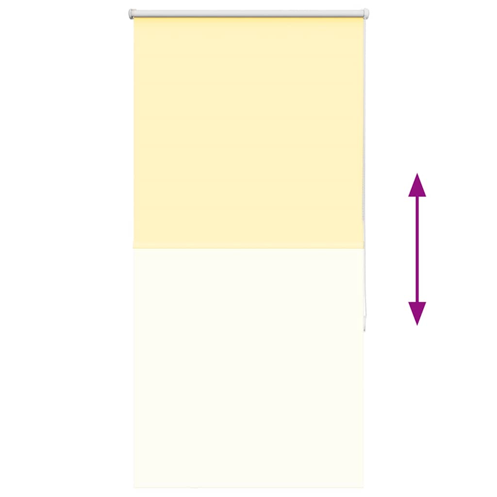 Roller Blind Blackout Yellow 65x175 cm Fabric Width 60.7 cm Polyester