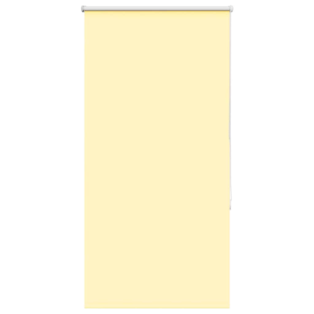 Roller Blind Blackout Yellow 85x175 cm Fabric Width 80.7 cm Polyester