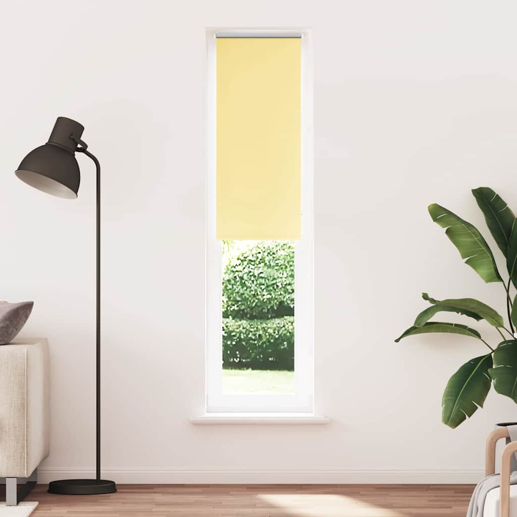 Roller Blind Blackout Yellow 60x210 cm Fabric Width 55.7 cm Polyester
