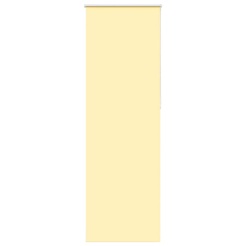 Roller Blind Blackout Yellow 75x210 cm Fabric Width 70.7 cm Polyester
