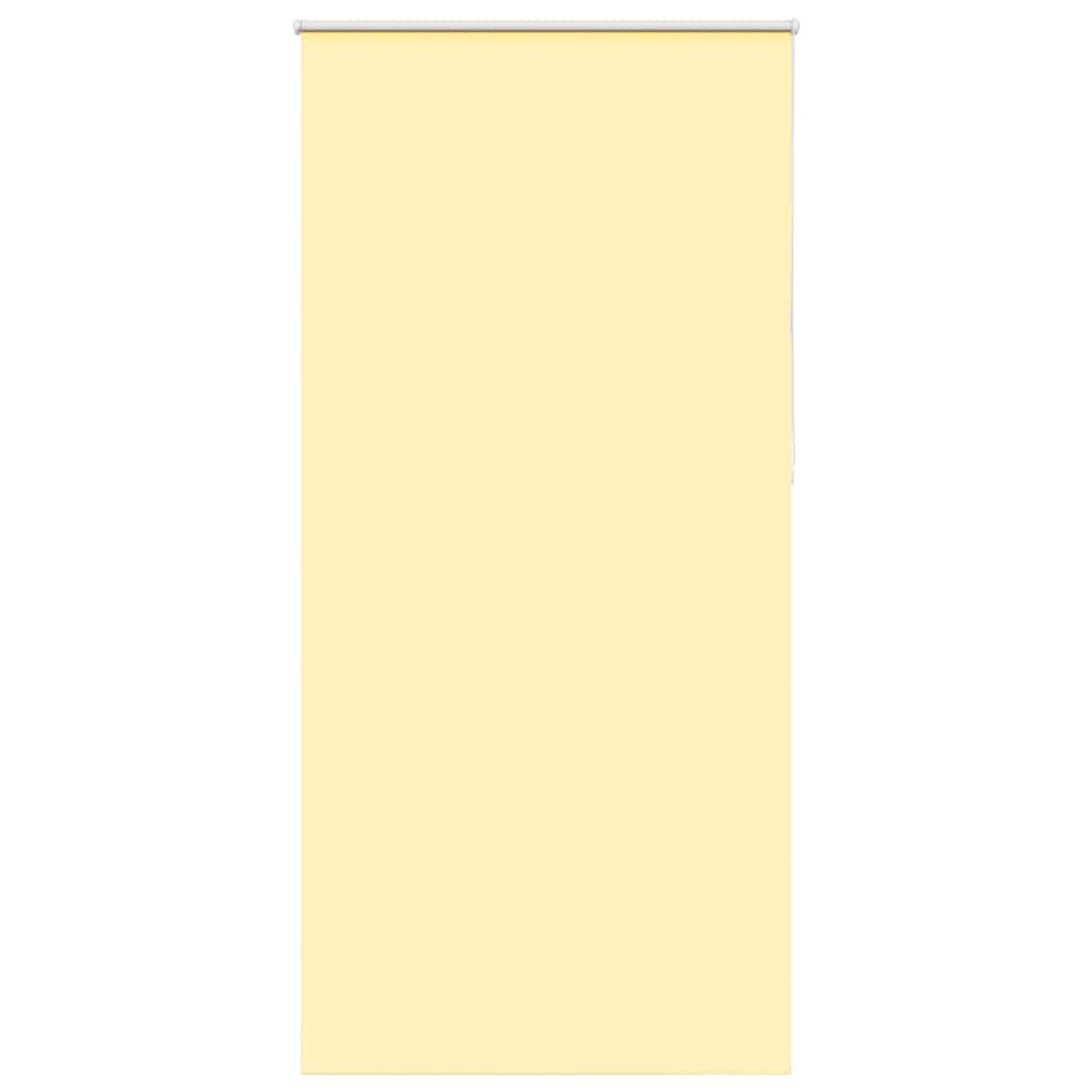 Roller Blind Blackout Yellow 90x210 cm Fabric Width 85.7 cm Polyester