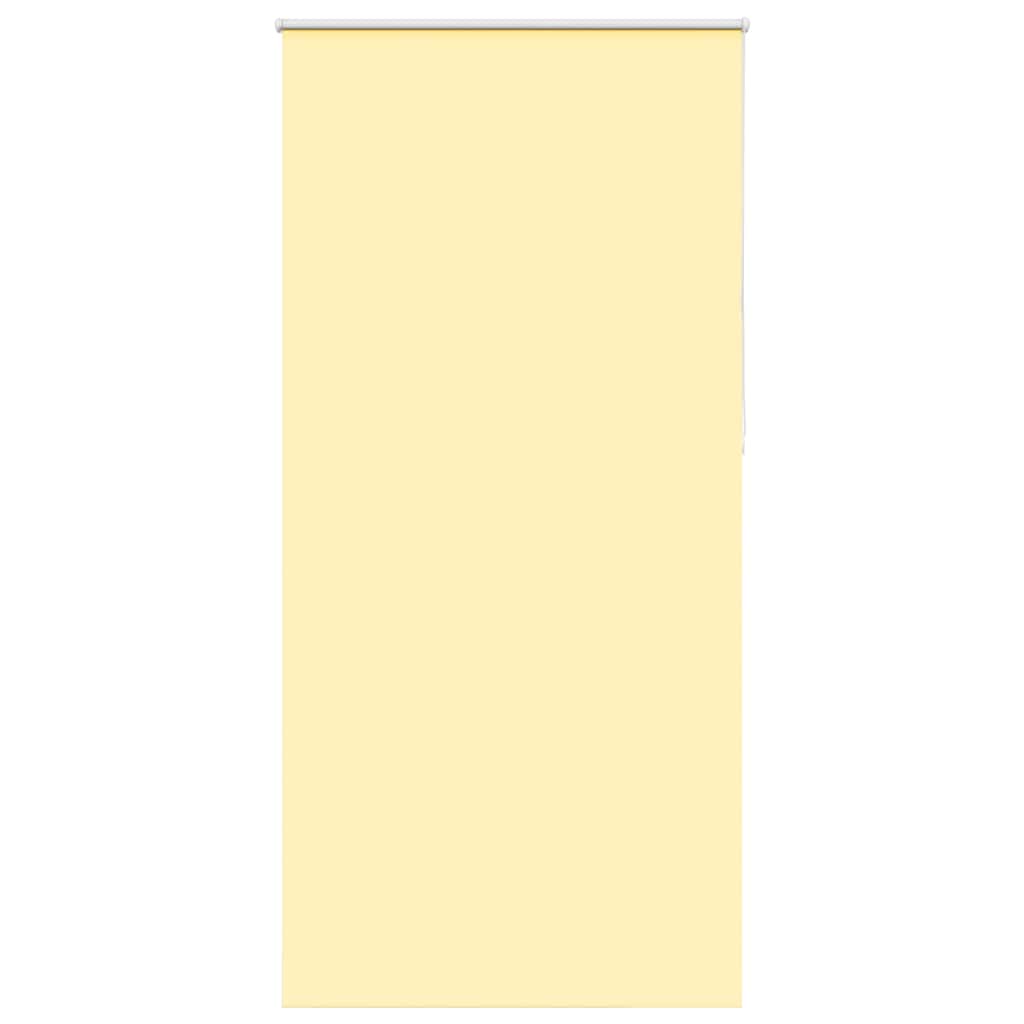 Roller Blind Blackout Yellow 105x210 cm Fabric Width 100.7 cm Polyester