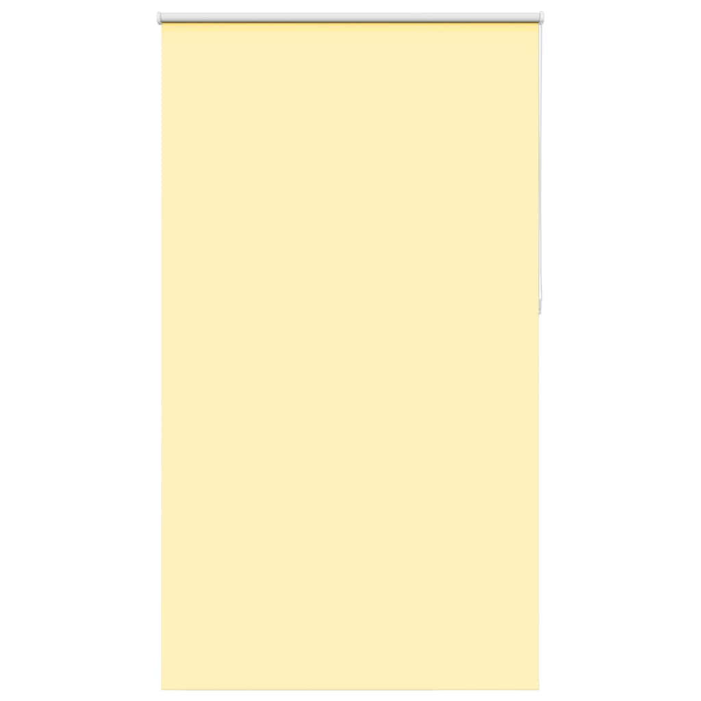 Roller Blind Blackout Yellow 130x210 cm Fabric Width 126.6 cm Polyester