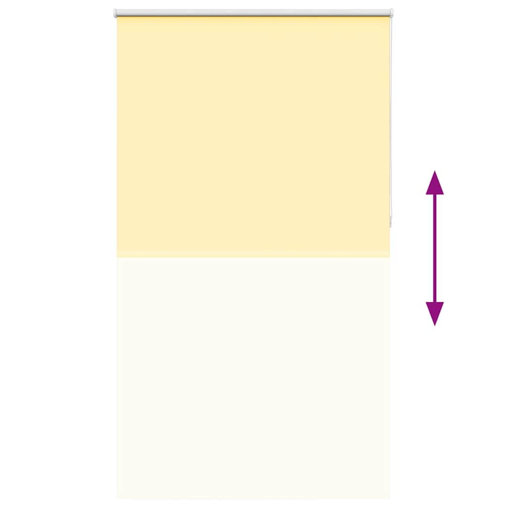 Roller Blind Blackout Yellow 140x210 cm Fabric Width 136.6 cm Polyester