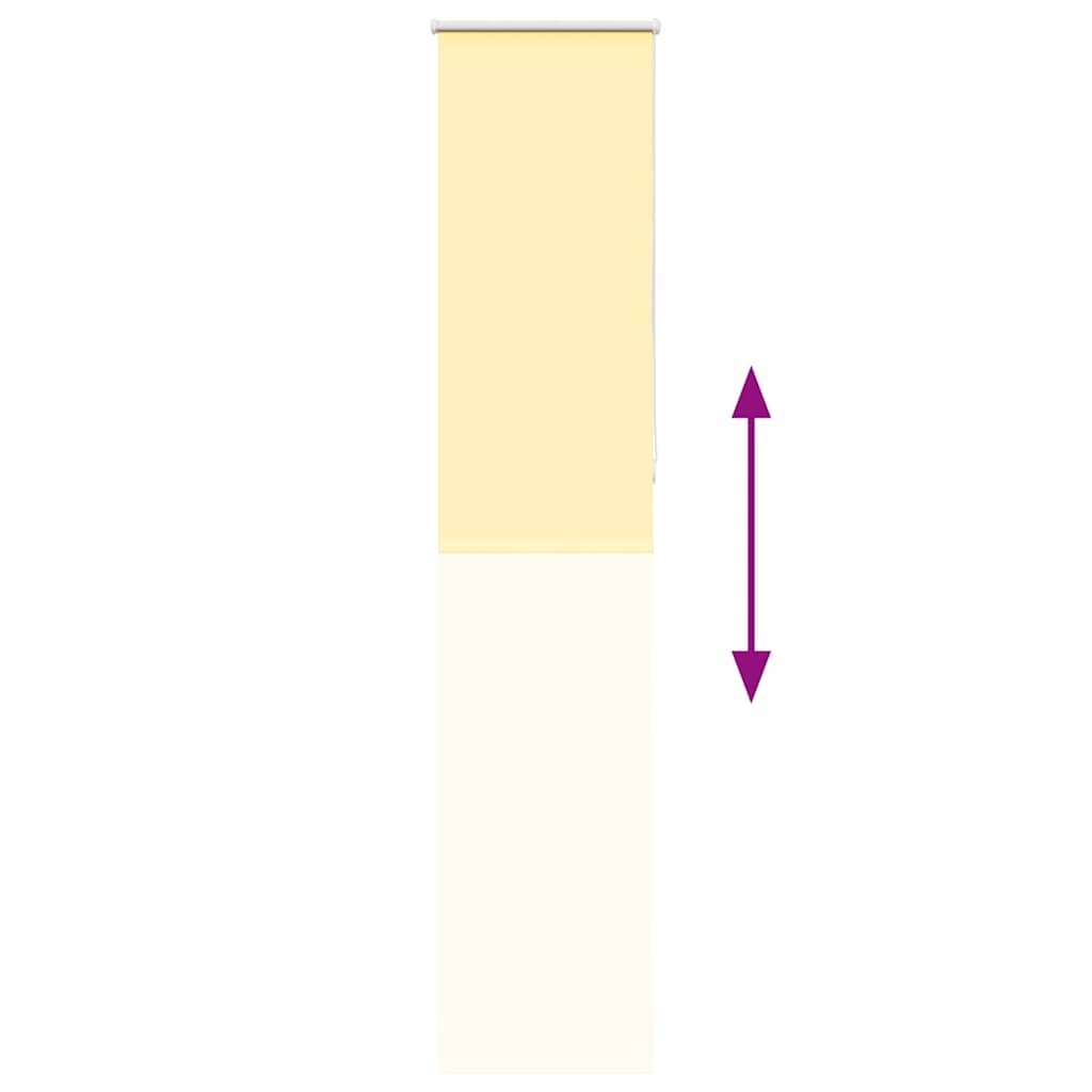 Roller Blind Blackout Yellow 40x230 cm Fabric Width 35.7 cm Polyester