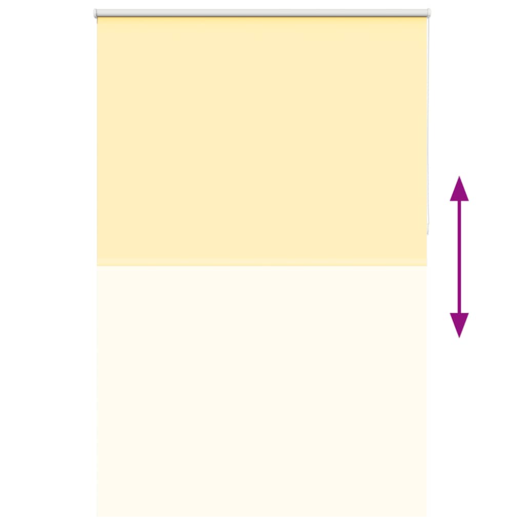 Roller Blind Blackout Yellow 145x230 cm Fabric Width 141.6 cm Polyester