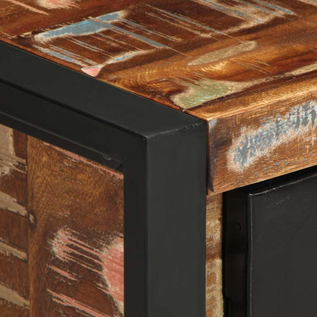 Bedside Cabinets 2 pcs Multicolour Solid Rough Wood Mango