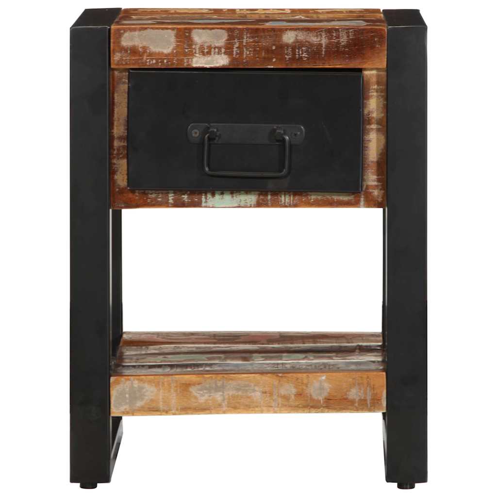 Bedside Cabinet Multicolour 35x34x45 cm Solid Wood Reclaimed