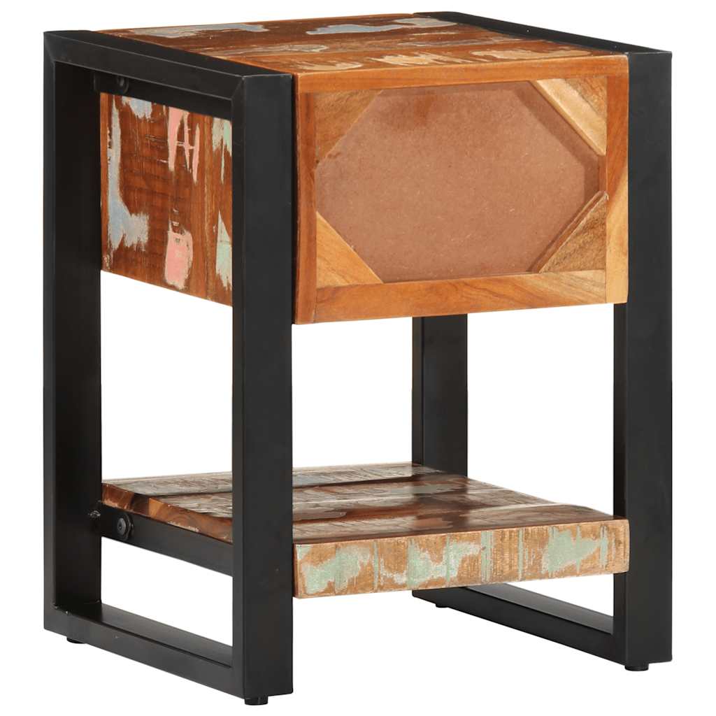 Bedside Cabinet Multicolour 35x34x45 cm Solid Wood Reclaimed