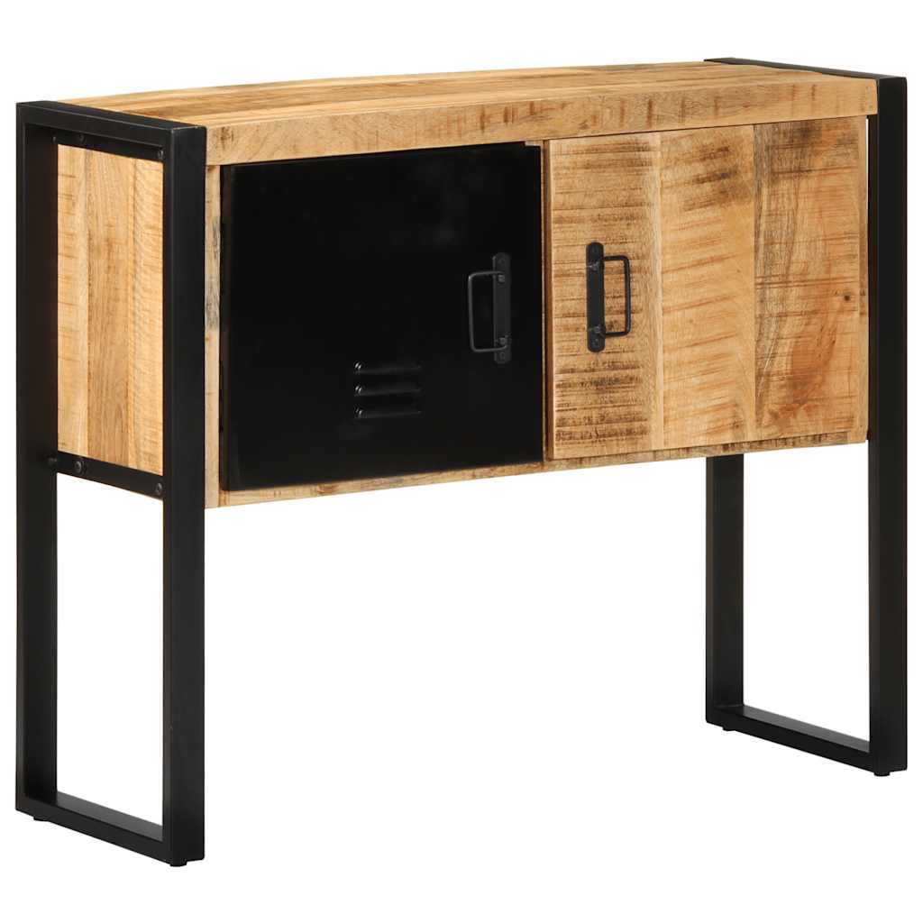 Console Cabinet 90x35x75 cm Solid Rough Wood Mango