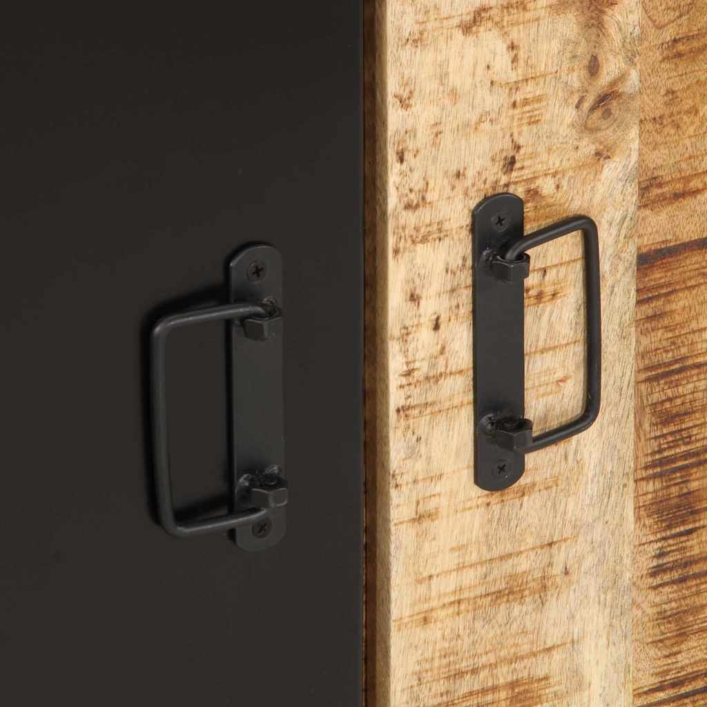 Sideboard 55x35x70 cm Solid Rough Wood Mango