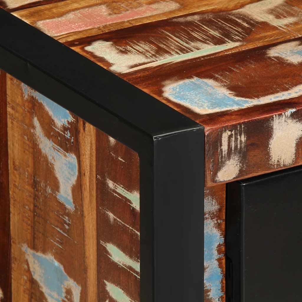 Sideboard Multicolour 55x35x70 cm Solid Wood Reclaimed