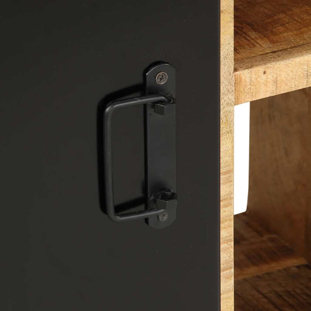 Sideboard 55x35x70 cm Solid Rough Wood Mango