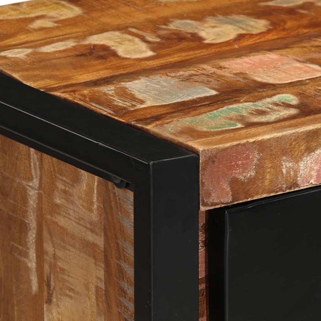 Drawer Cabinet Multicolour 40x40x75 cm Solid Wood Reclaimed