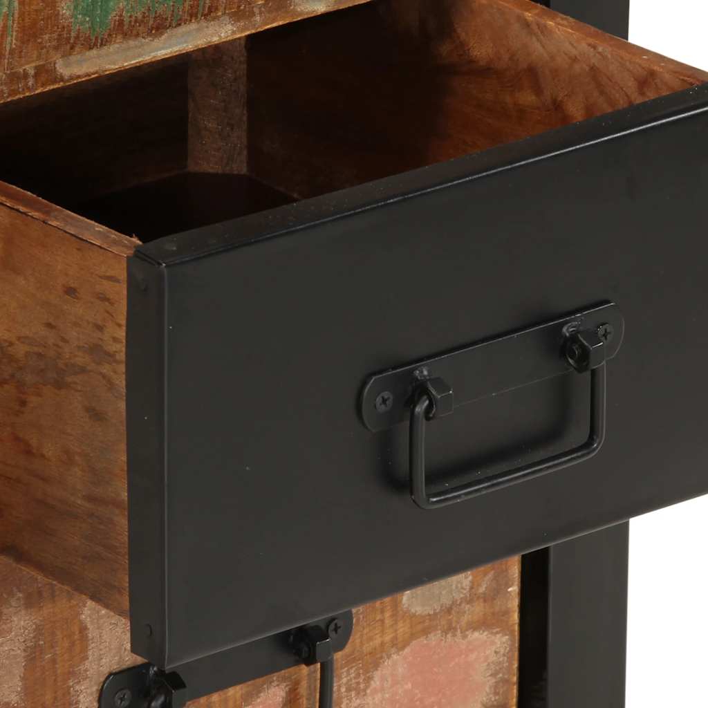 Drawer Cabinet Multicolour 40x40x75 cm Solid Wood Reclaimed