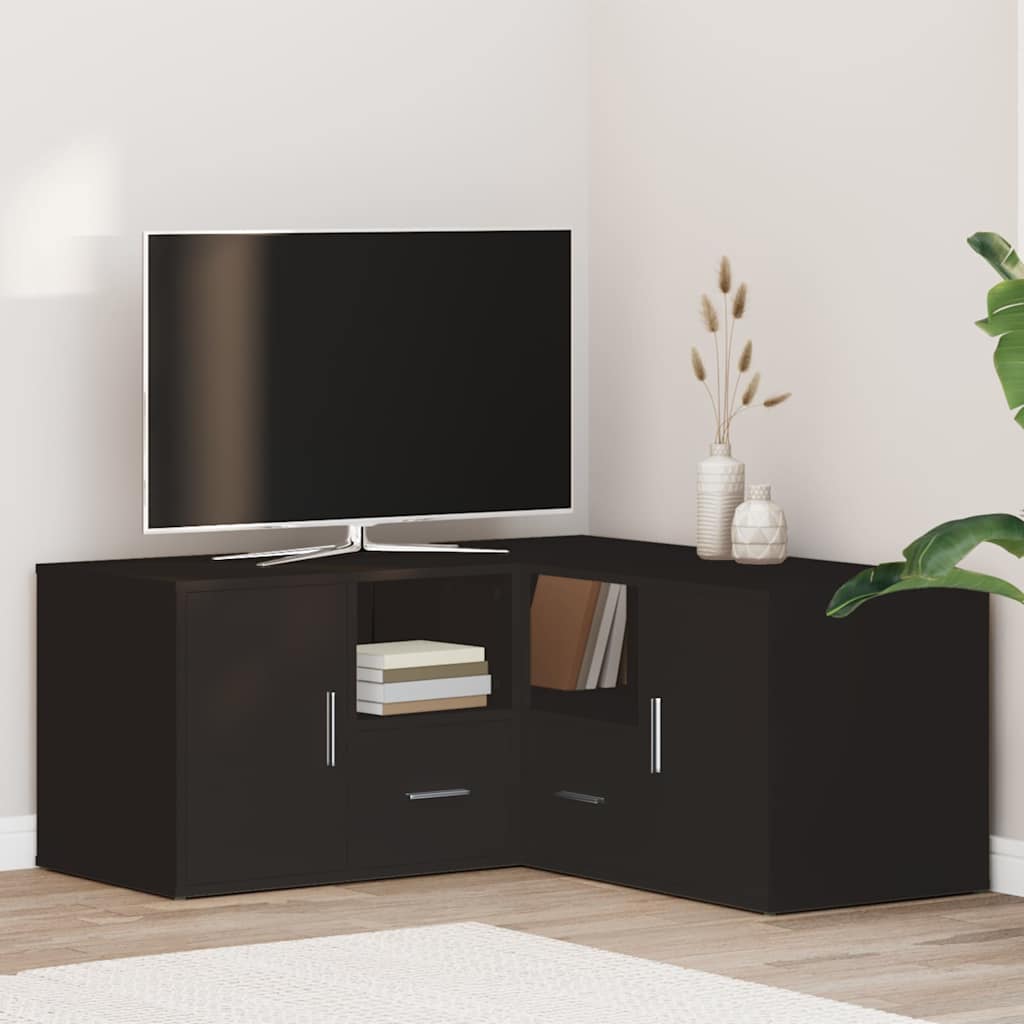 Corner Cabinet Black 160x40x45 cm Engineered Wood