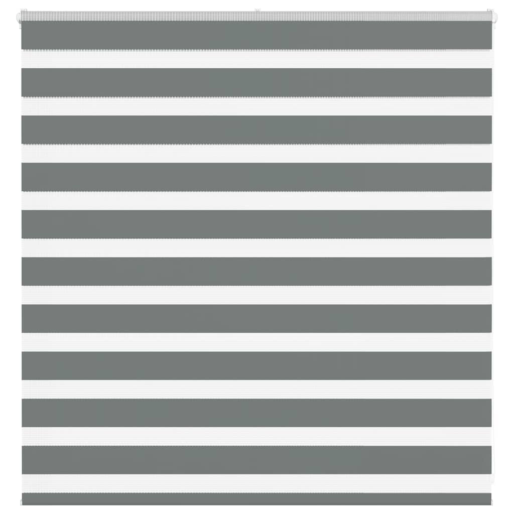 Zebra Blind Dark Grey 140x100 cm Fabric Width 135.9 cm Polyester
