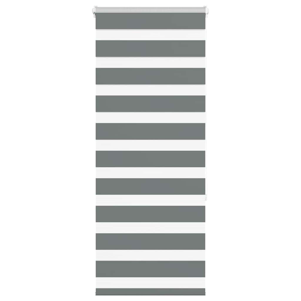 Zebra Blind Dark Grey 55x150 cm Fabric Width 50.9 cm Polyester