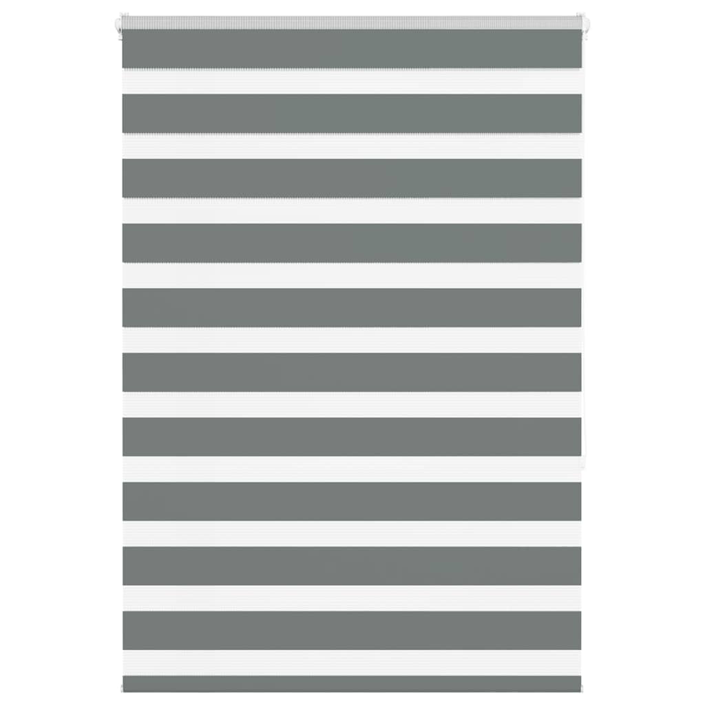 Zebra Blind Dark Grey 100x150 cm Fabric Width 95.9 cm Polyester