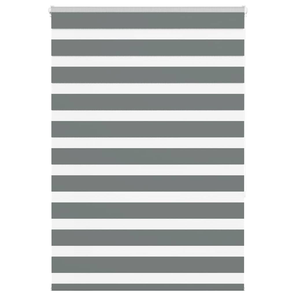 Zebra Blind Dark Grey 110x150 cm Fabric Width 105.9 cm Polyester