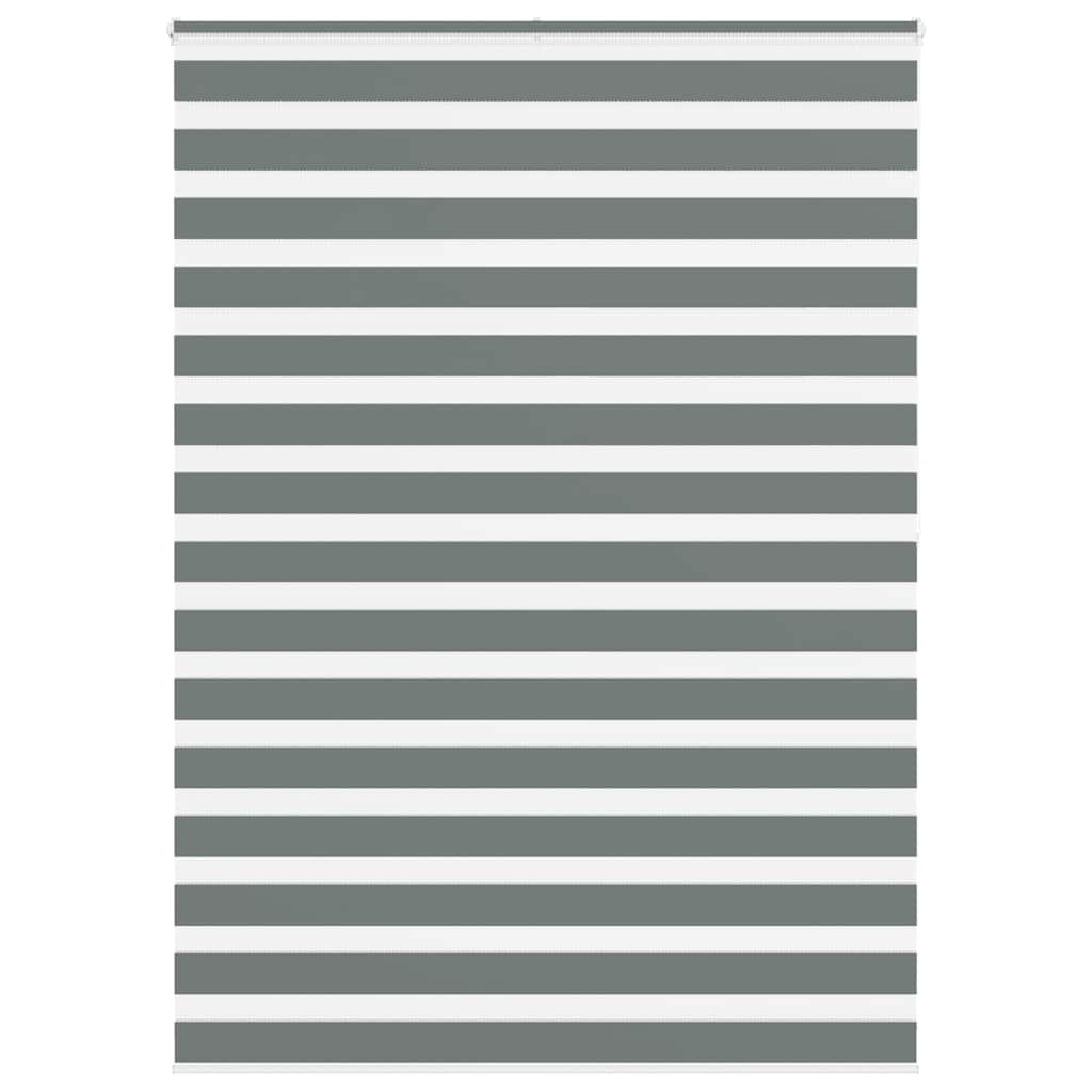 Zebra Blind Dark Grey 165x200 cm Fabric Width 160.9 cm Polyester