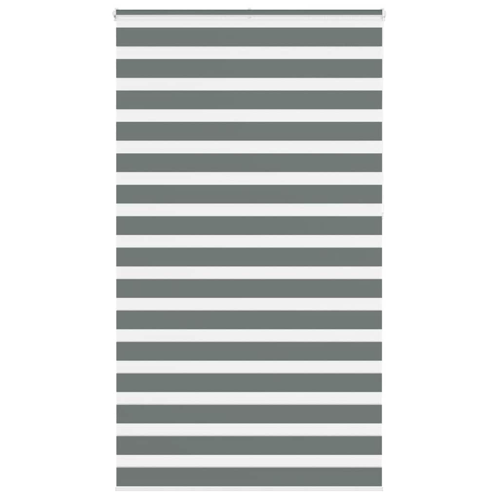Zebra Blind Dark Grey 120x230 cm Fabric Width 115.9 cm Polyester