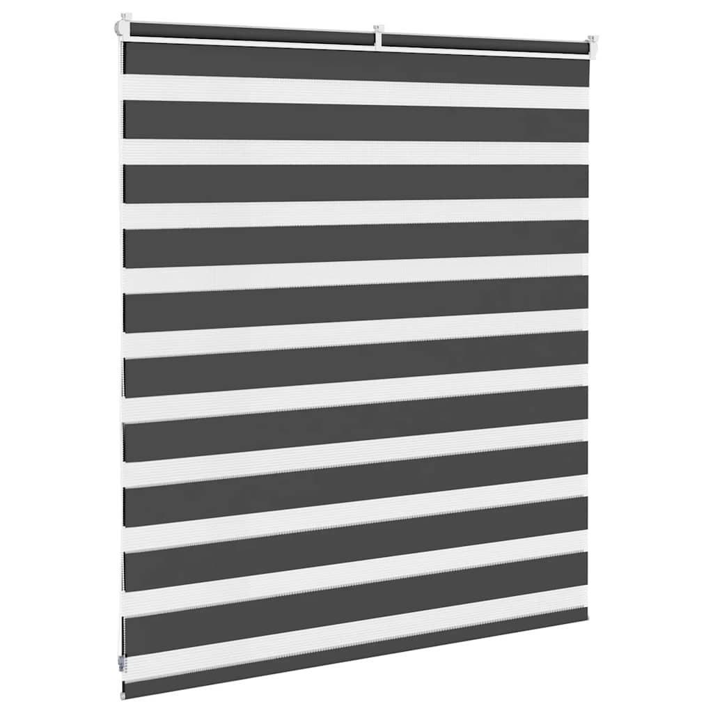 Zebra Blind Black 130x100 cm Fabric Width 125.9 cm Polyester