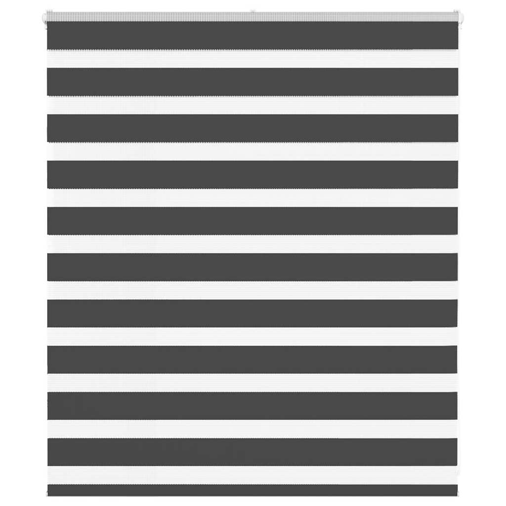 Zebra Blind Black 135x100 cm Fabric Width 130.9 cm Polyester