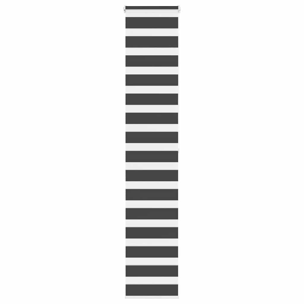 Zebra Blind Black 50x200 cm Fabric Width 45.9 cm Polyester