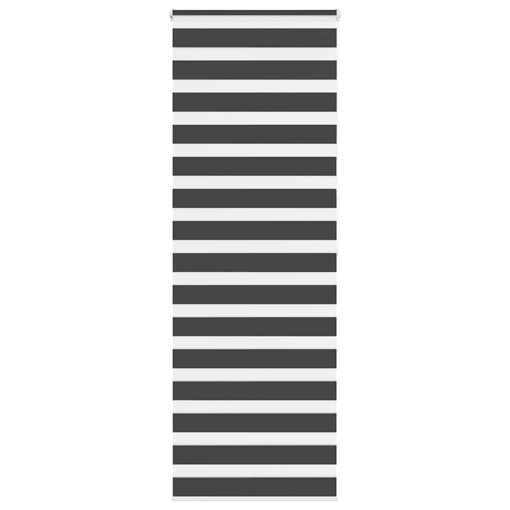 Zebra Blind Black 85x200 cm Fabric Width 80.9 cm Polyester