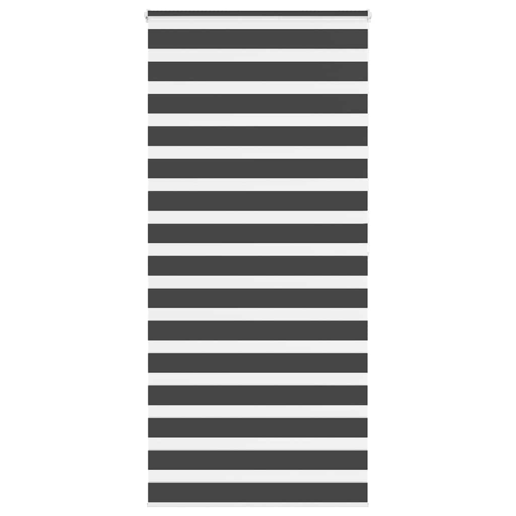 Zebra Blind Black 95x200 cm Fabric Width 90.9 cm Polyester