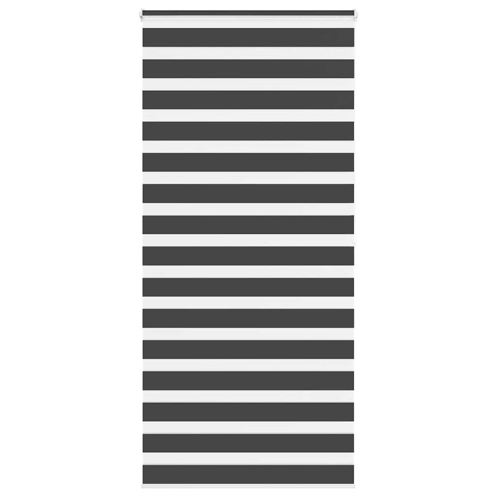 Zebra Blind Black 105x200 cm Fabric Width 100.9 cm Polyester