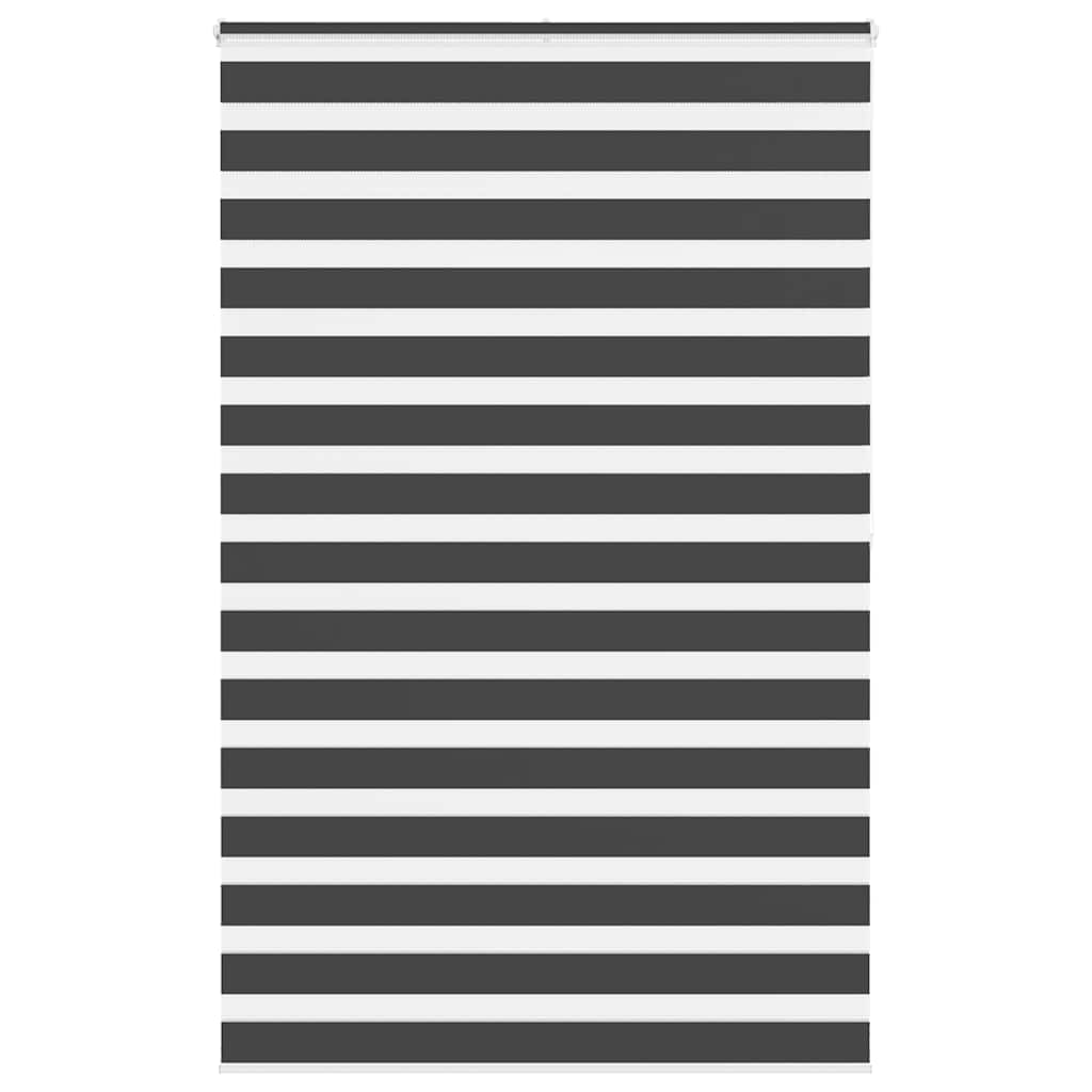 Zebra Blind Black 140x200 cm Fabric Width 135.9 cm Polyester