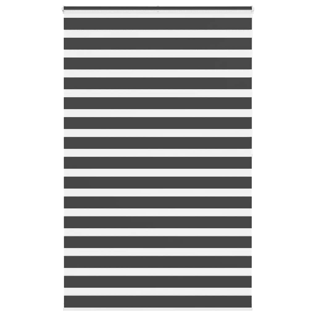 Zebra Blind Black 150x200 cm Fabric Width 145.9 cm Polyester