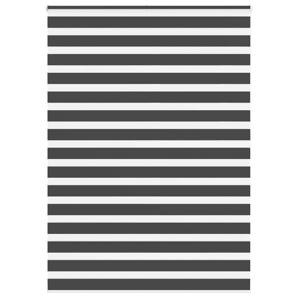Zebra Blind Black 155x200 cm Fabric Width 150.9 cm Polyester
