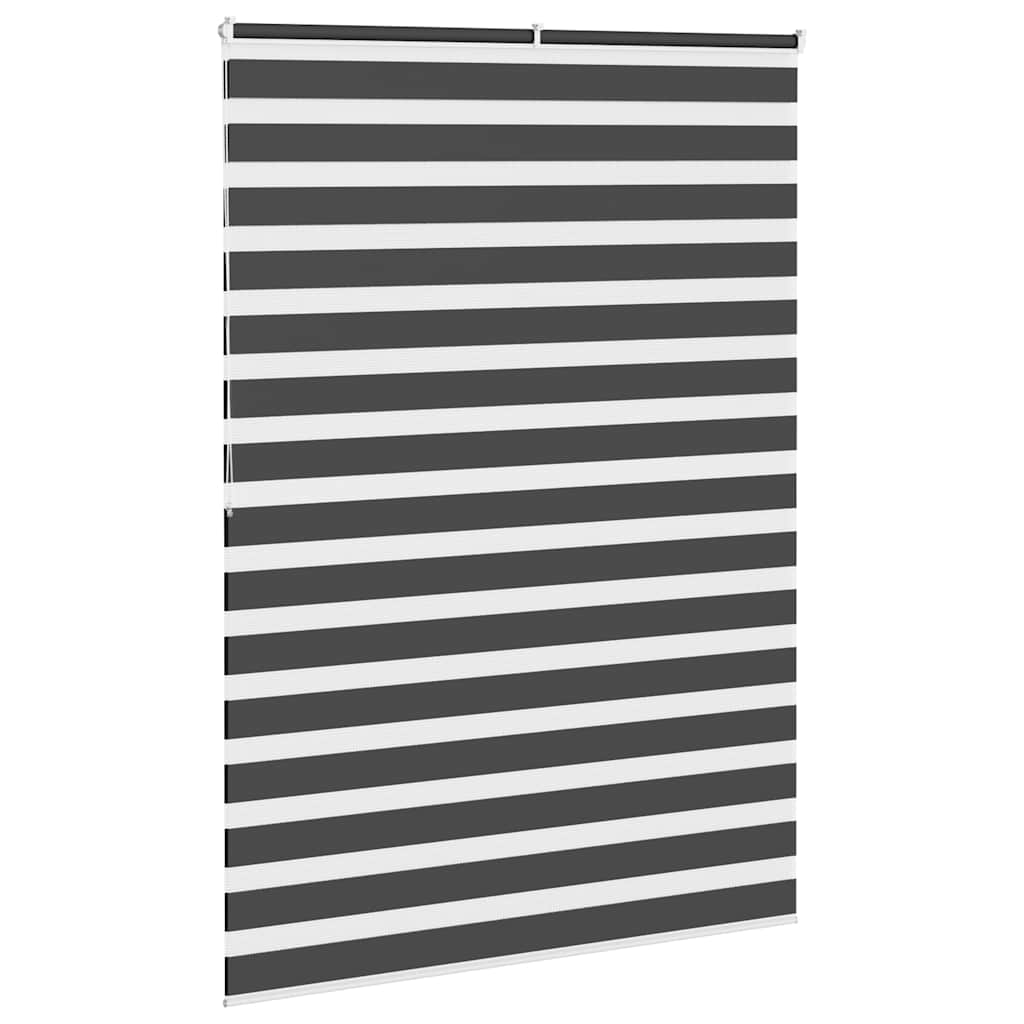 Zebra Blind Black 155x200 cm Fabric Width 150.9 cm Polyester