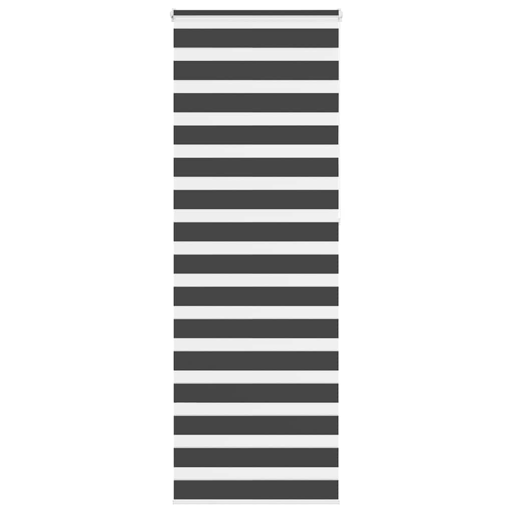Zebra Blind Black 85x230 cm Fabric Width 80.9 cm Polyester