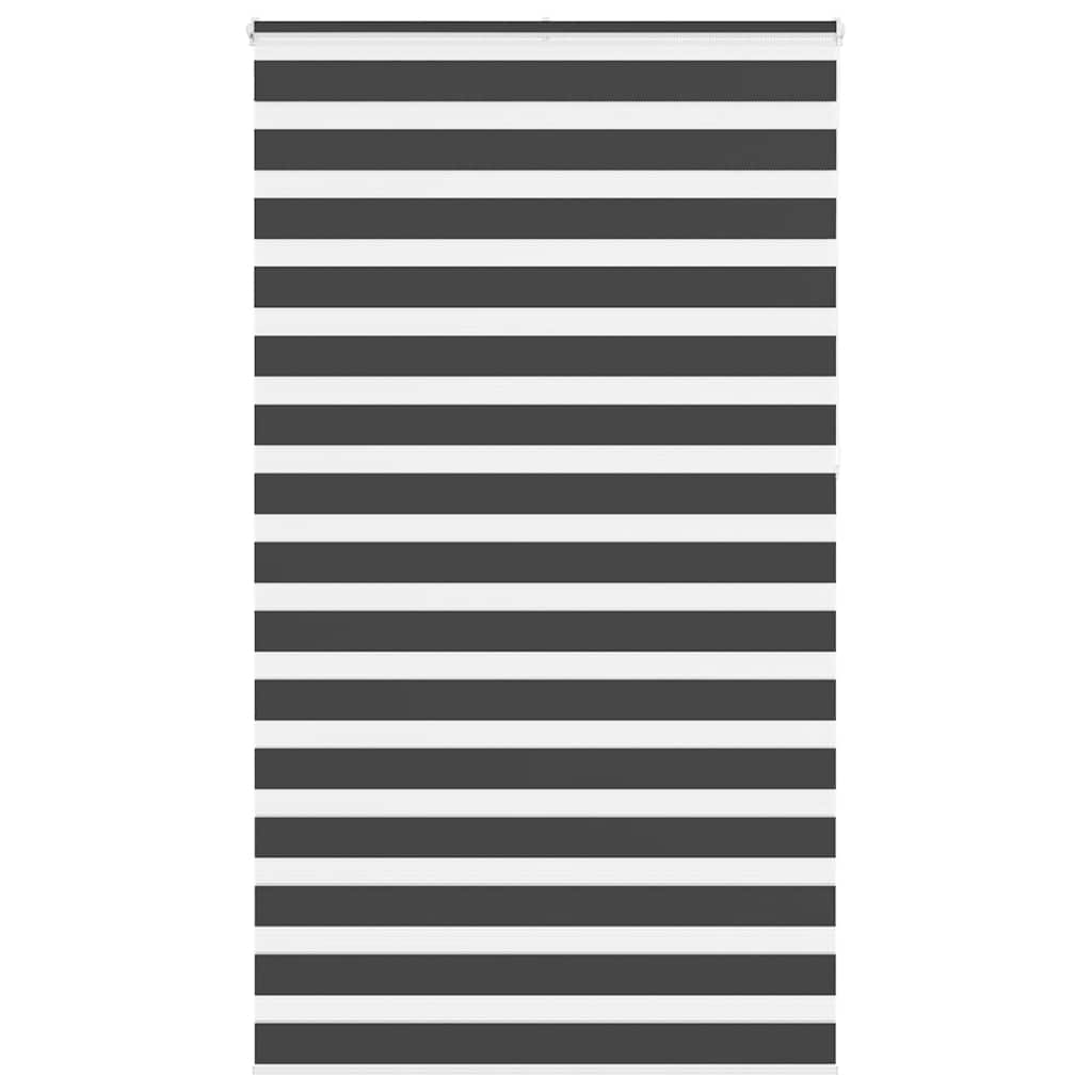 Zebra Blind Black 135x230 cm Fabric Width 130.9 cm Polyester