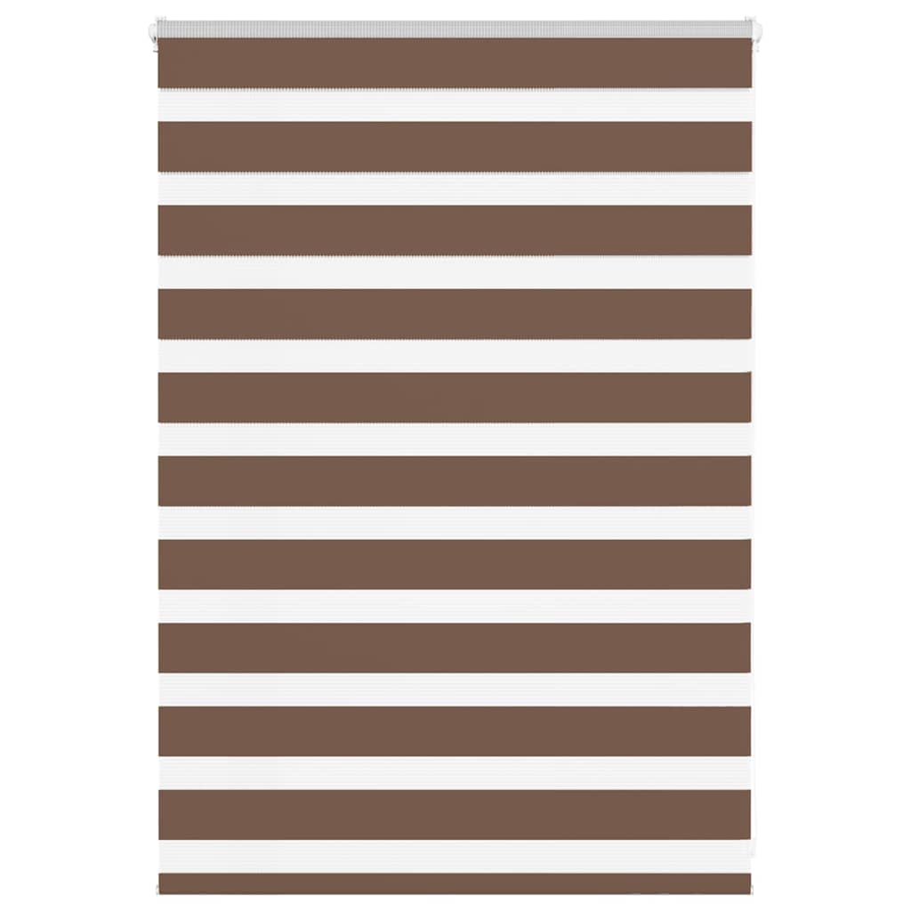 Zebra Blind Brown 105x100 cm Fabric Width 100.9 cm Polyester