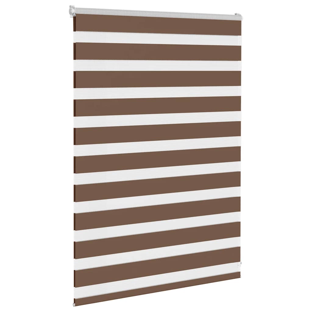 Zebra Blind Brown 105x100 cm Fabric Width 100.9 cm Polyester