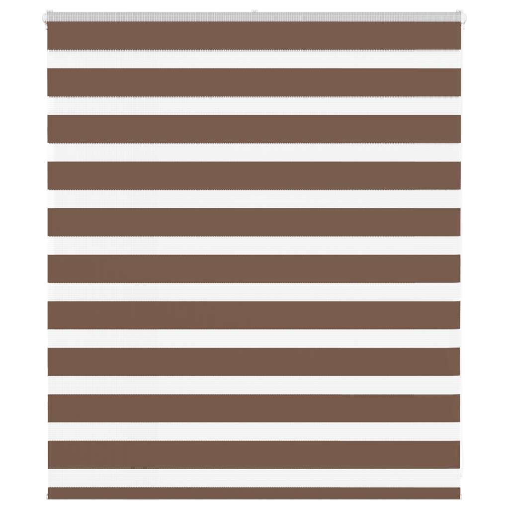 Zebra Blind Brown 135x100 cm Fabric Width 130.9 cm Polyester