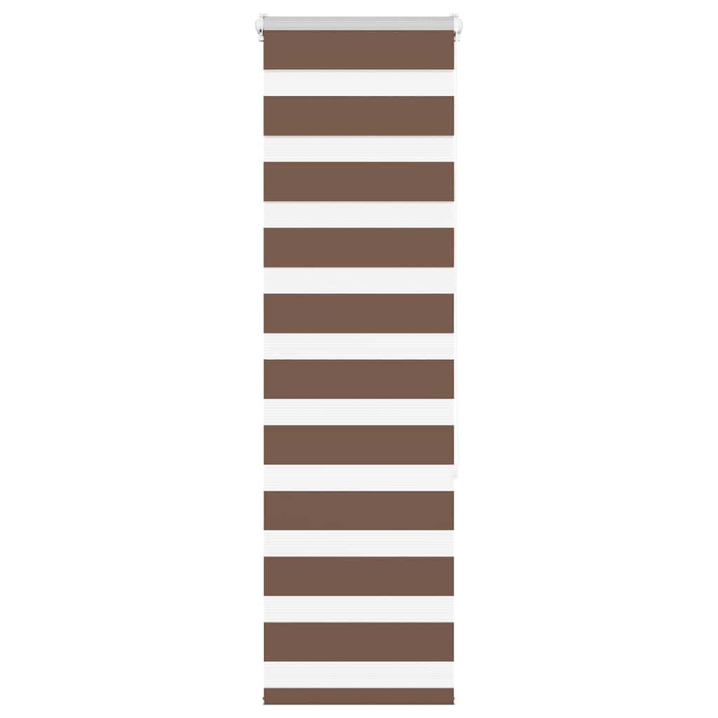 Zebra Blind Brown 40x150 cm Fabric Width 35.9 cm Polyester