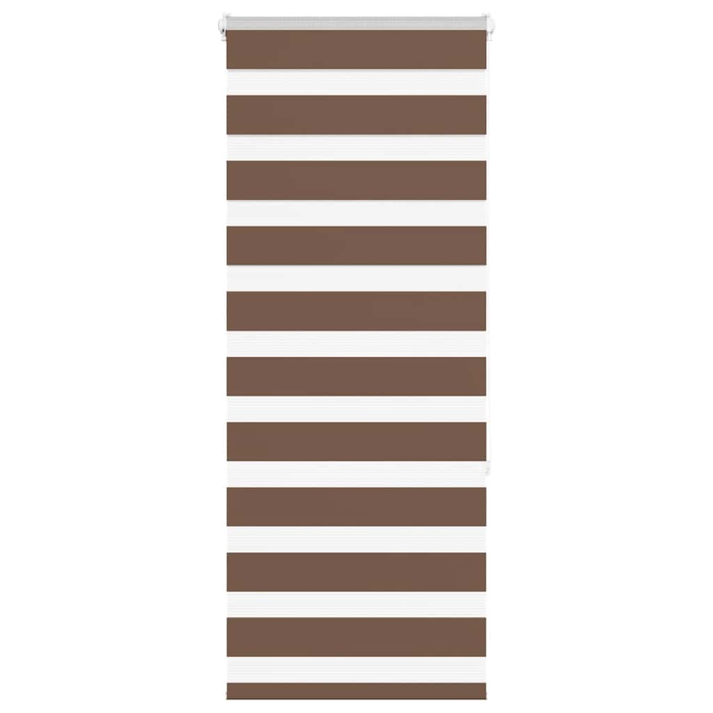 Zebra Blind Brown 65x150 cm Fabric Width 60.9 cm Polyester